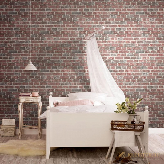 Обои в интерьере артикул 97983, Brique, Marburg
