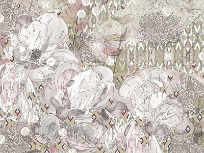 Фотообои Pattern Flower 4, PATTERN FLOWER, Wall street
