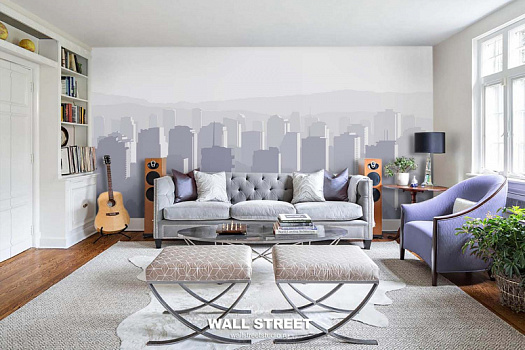 Фотообои в интерьере артикул Urban 44, URBAN, Wall street