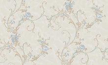 Голубые обои с вензелями Bernardo Bartalucci Renzo 84164-3