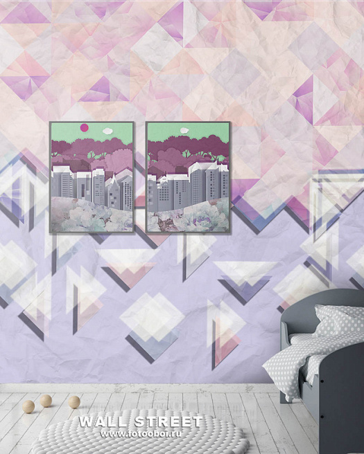 Фотообои в интерьере артикул Applique 16, APPLIQUE, Wall street