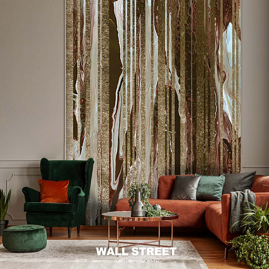Фотообои в интерьере артикул FLArt 25, ФЛЮИД АРТ / FLART, Wall street